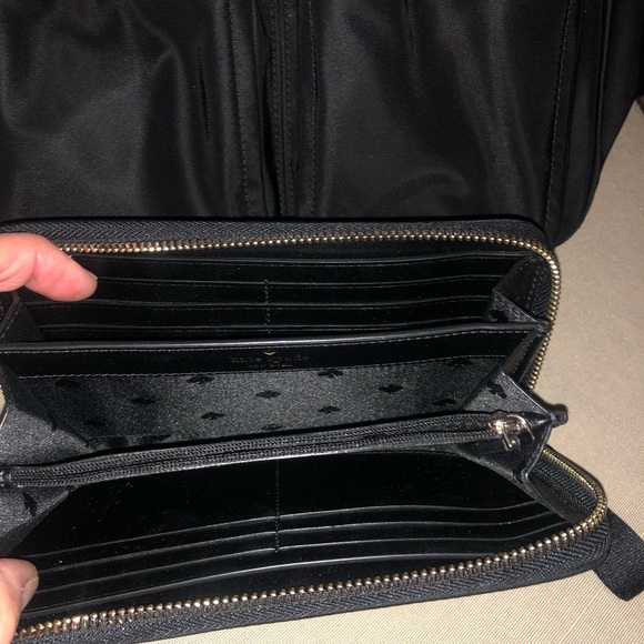 Black Kate Spade Nylon Crossbody and Matching Wallet - Picture 16 of 16
